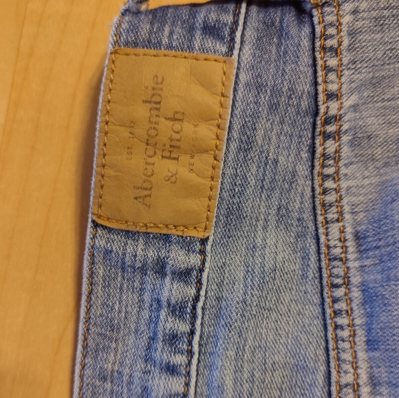 Abercrombie & Fitch distressed button fly jeans size 4/27 - Picture 12 of 14